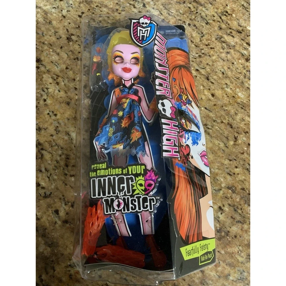 Monster High Fearfully Feisty Inner Monster Add-On Pack Doll NEW IN‎ BOX